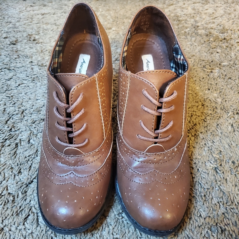 Brown Oxford Heels